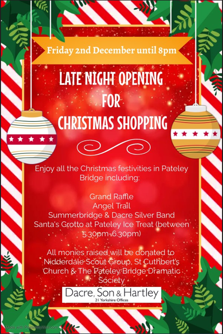 Late Night Christmas Shopping in Pateley Bridge